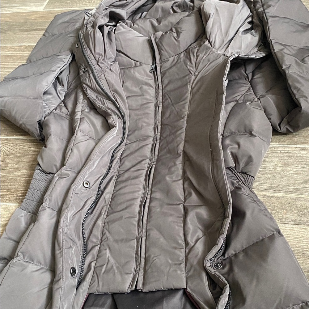 Cole Haan Signature Hooded Down and Feather Jacket - Picture 15 of 16